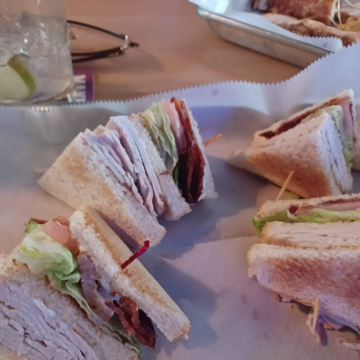 Turkey Club with Fries
