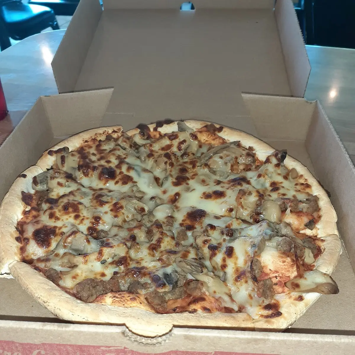 Meat and Cheese Pizza