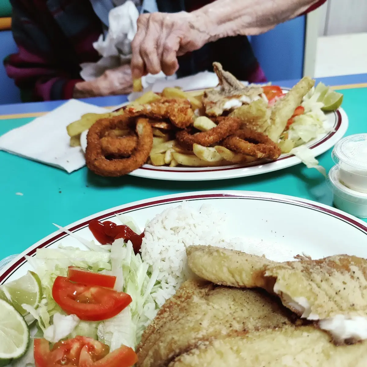 Seafood Platter and Fried Fish Platter