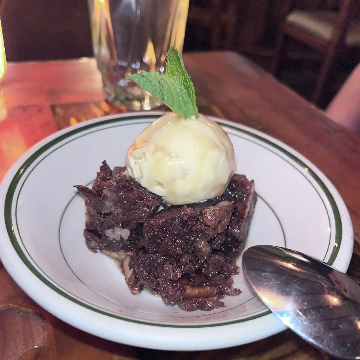 Chocolate Pecan Bread Pudding