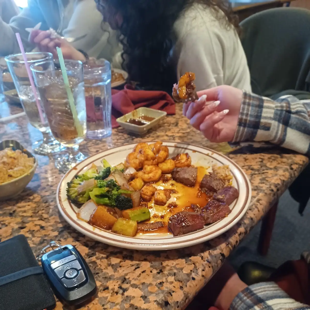 Steak and Shrimp Tempura