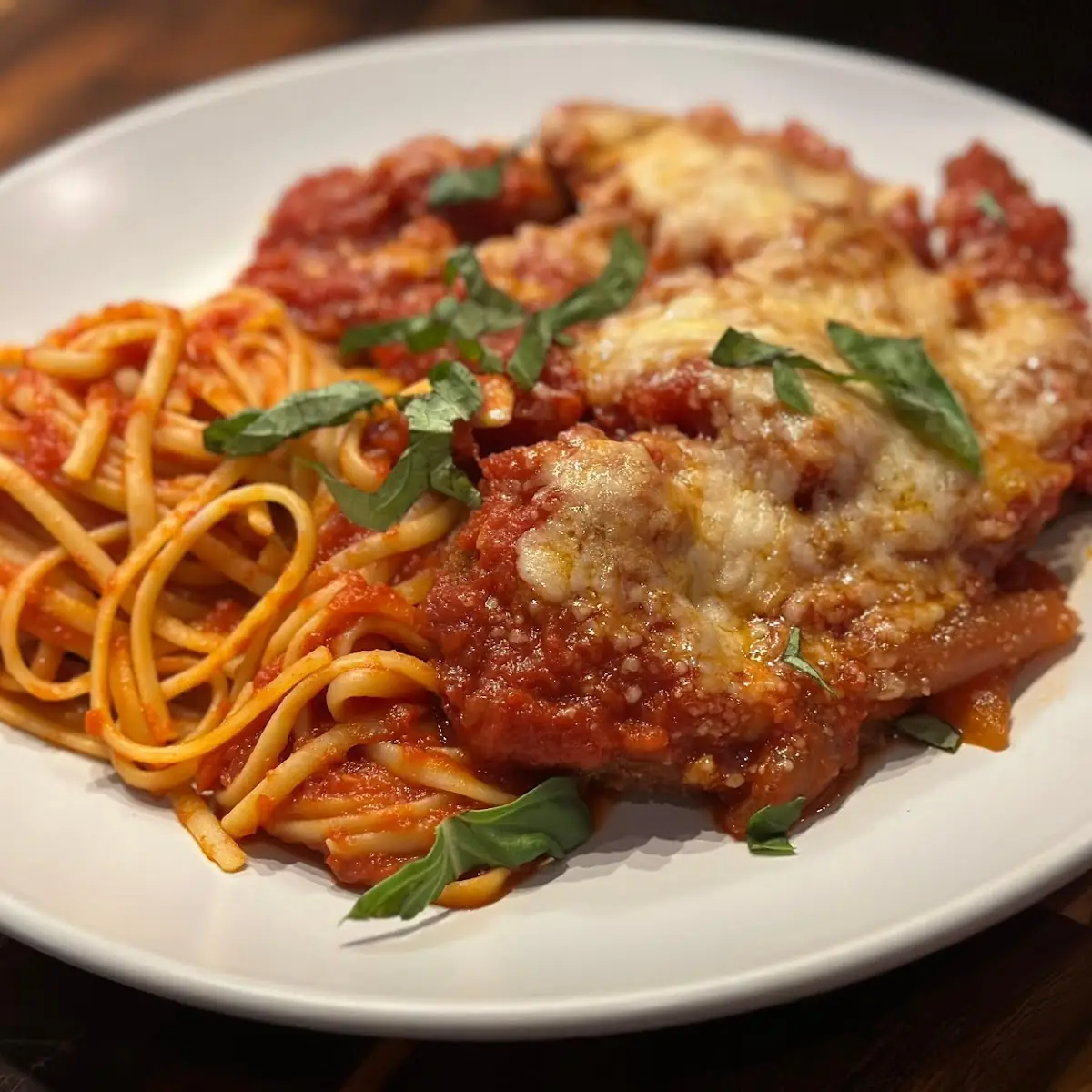 Chicken Parmesan with Pasta