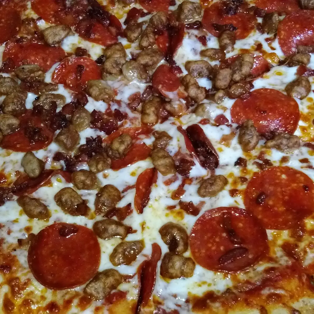 3 Meat Pizza for Nine Bucks