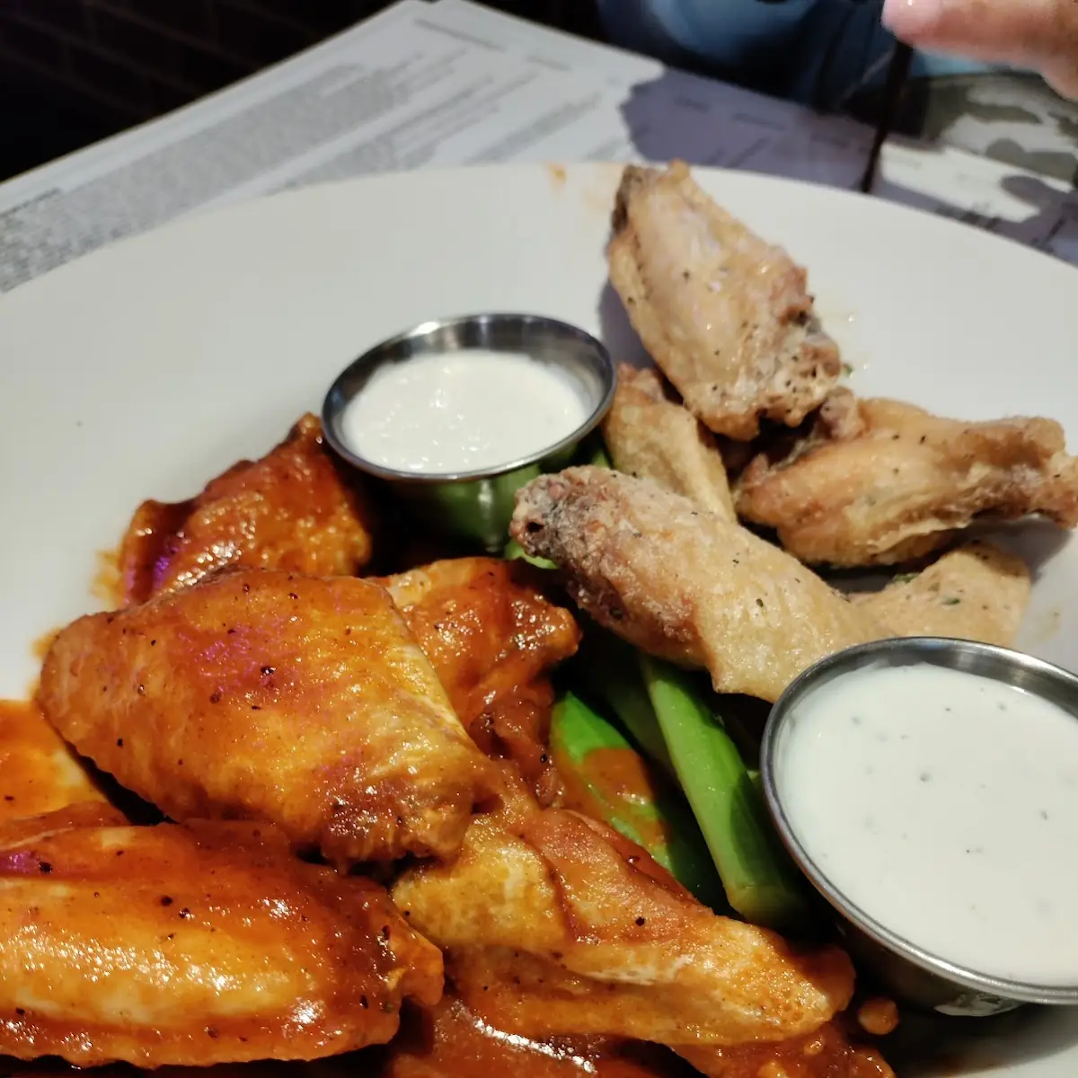 Boneless Buffalo Wings with Celery