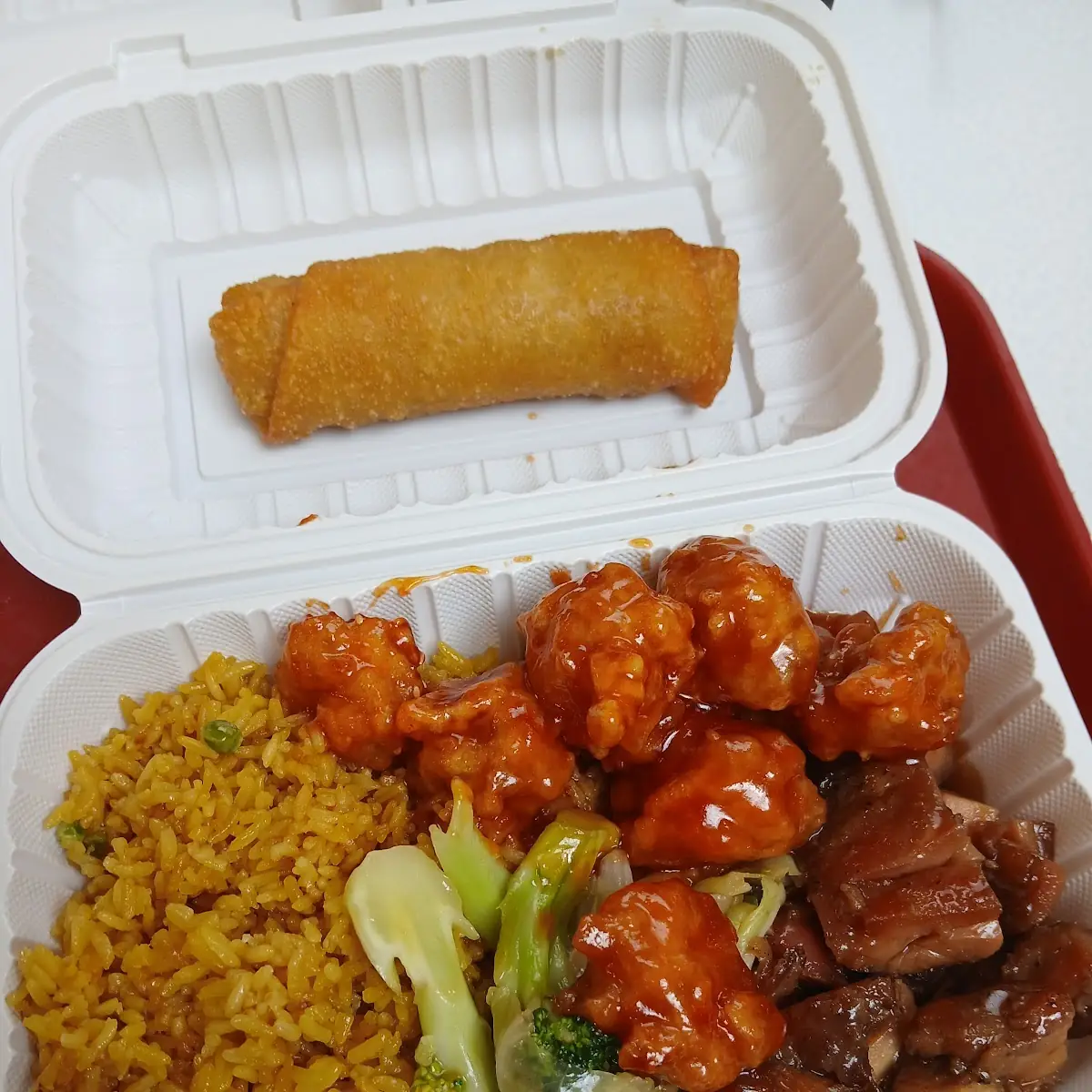 Fried Rice Bourbon Chicken