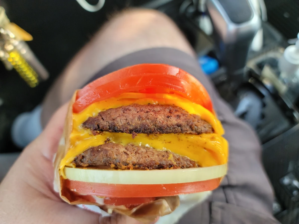 Animal Double Double Tomato Wrapped with Raw Onion