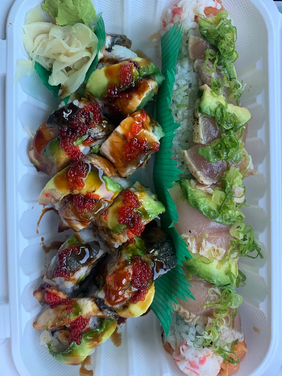 Dragon & Imperial Roll, Oak Bay Bon Sushi