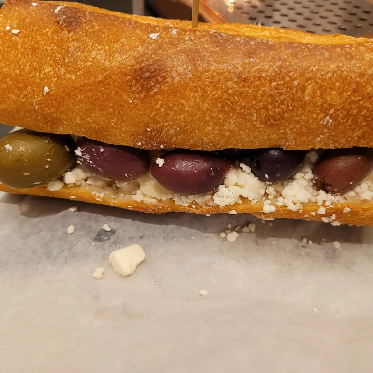 Feta Cheese & Olive Sandwich