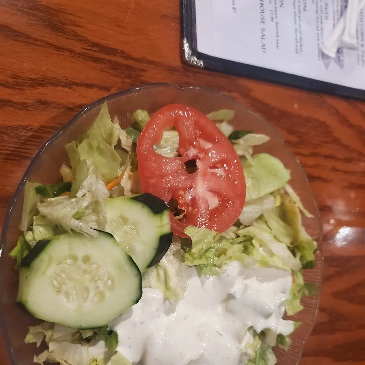 Side Salad with Ranch
