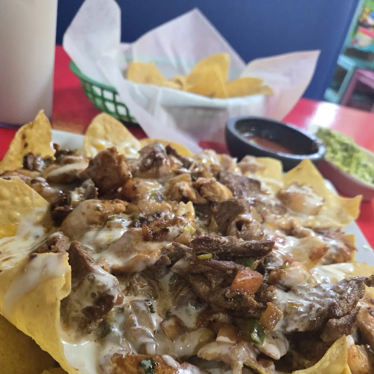 Grill Chicken O Asada Nachos