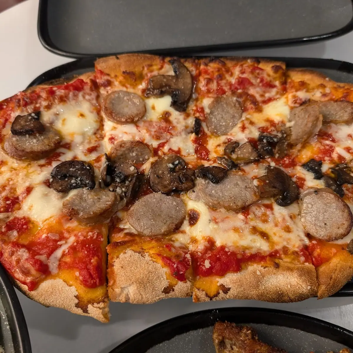 Sausage and Mushroom Pizza