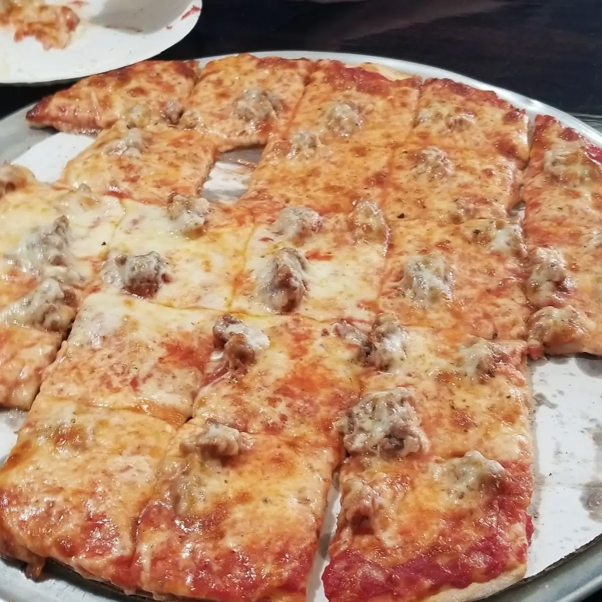 Cheese and Sausage Pizza