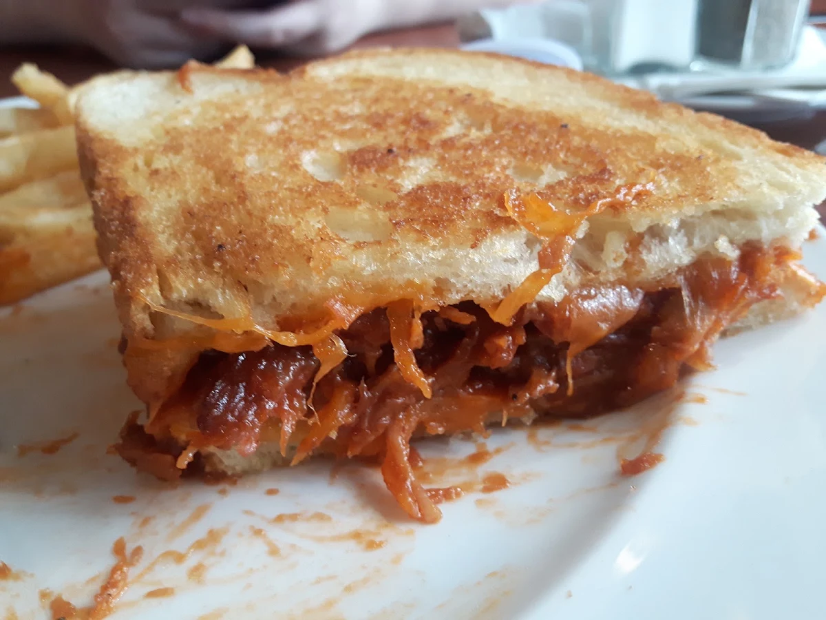 Pulled Pork Grilled Cheese, The Hideout