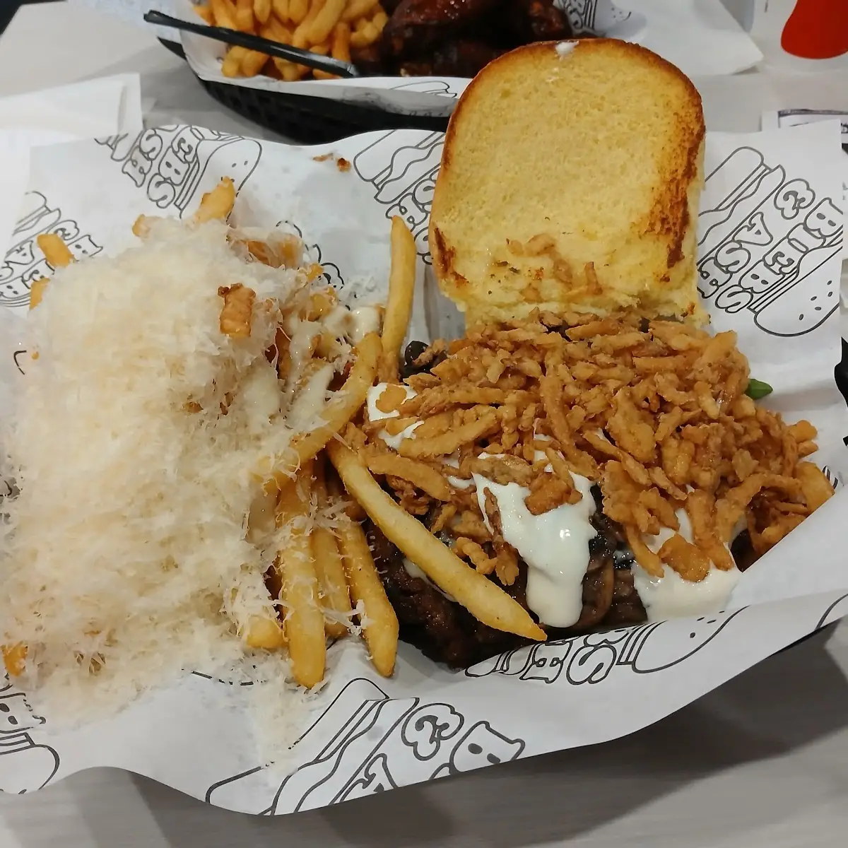 Kingsman Burger and Fries