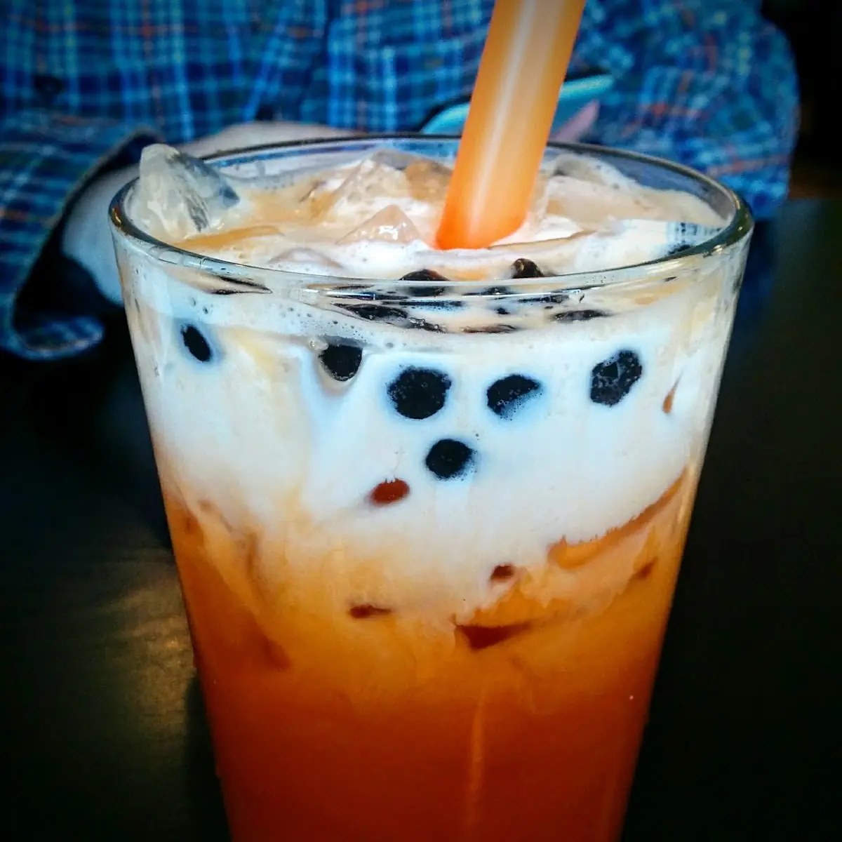 Thai Tea with Tapioca Pearls