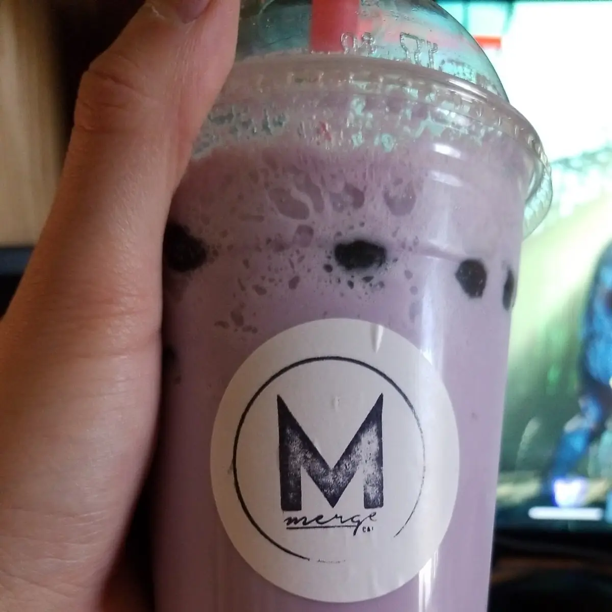 Taro Coconut Milk Bobba Tea Large-Slush