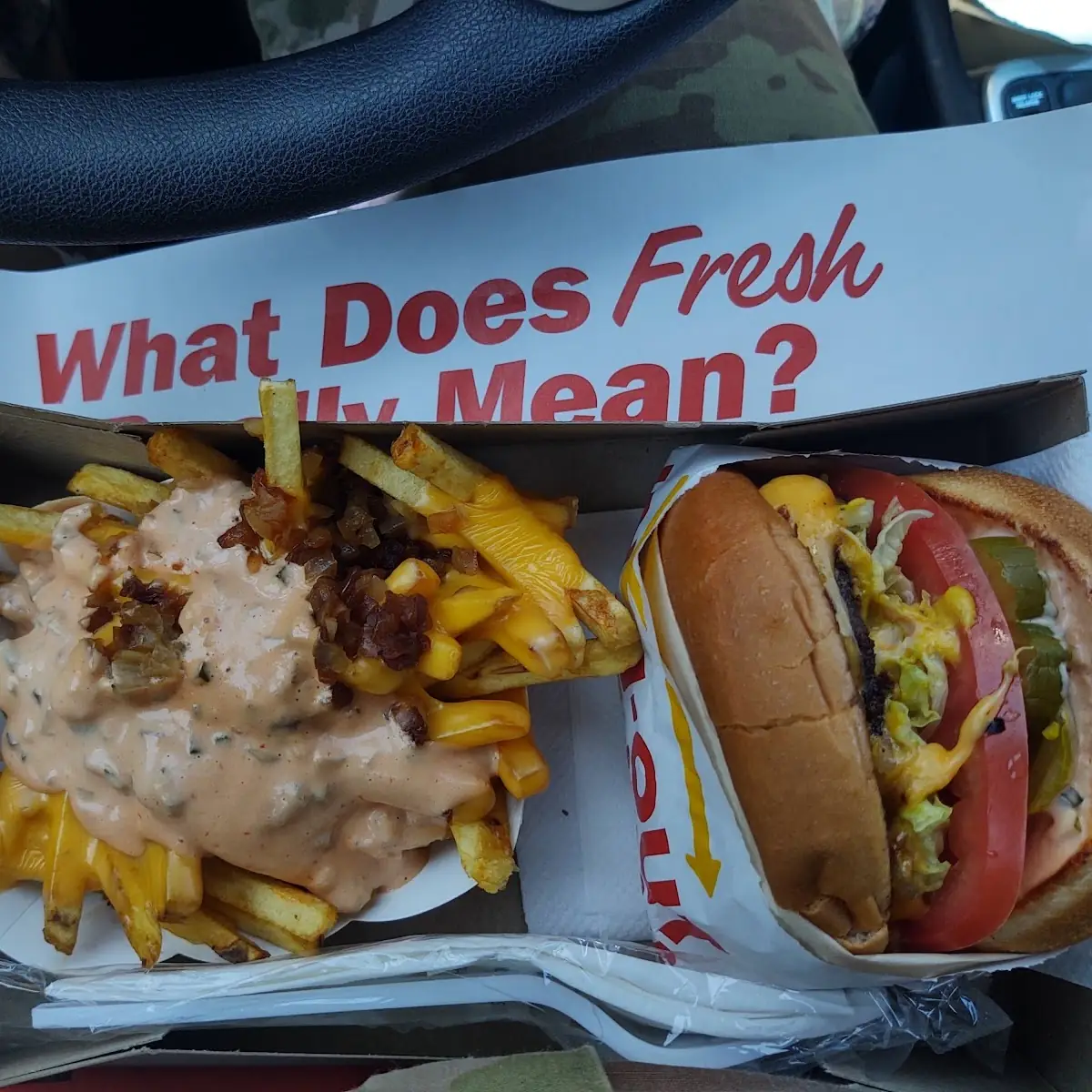 Animal Style Cheeseburger Meal