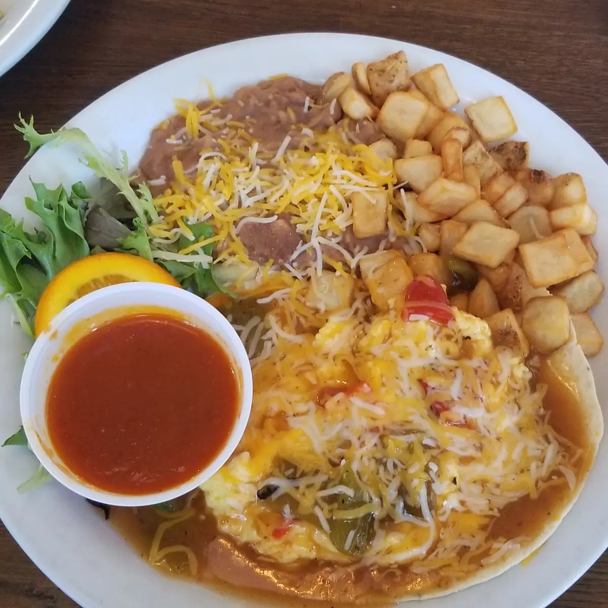 Huevos Rancheros with Hash Browns