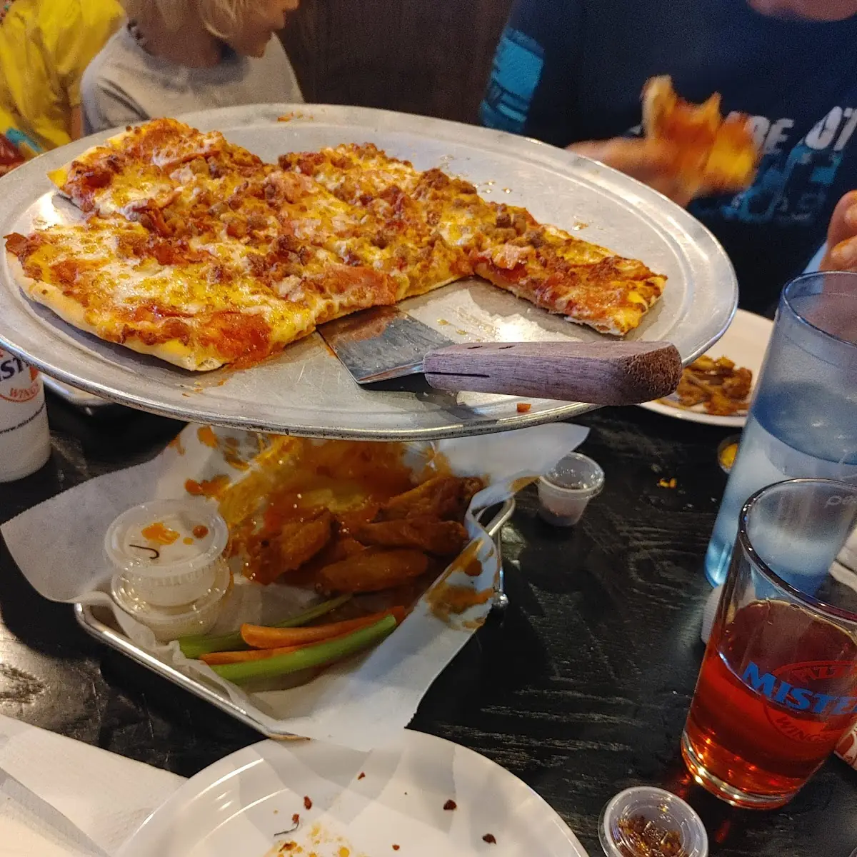 Meat Lovers Pizza and Wings