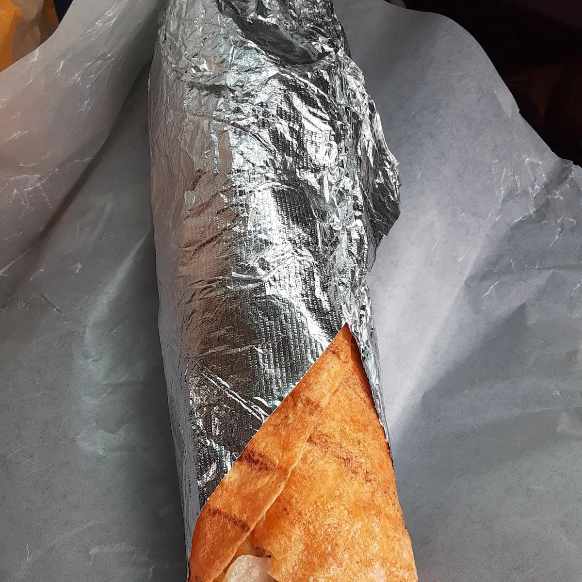 Chicken Bacon Ranch Wrap with Fried Onions