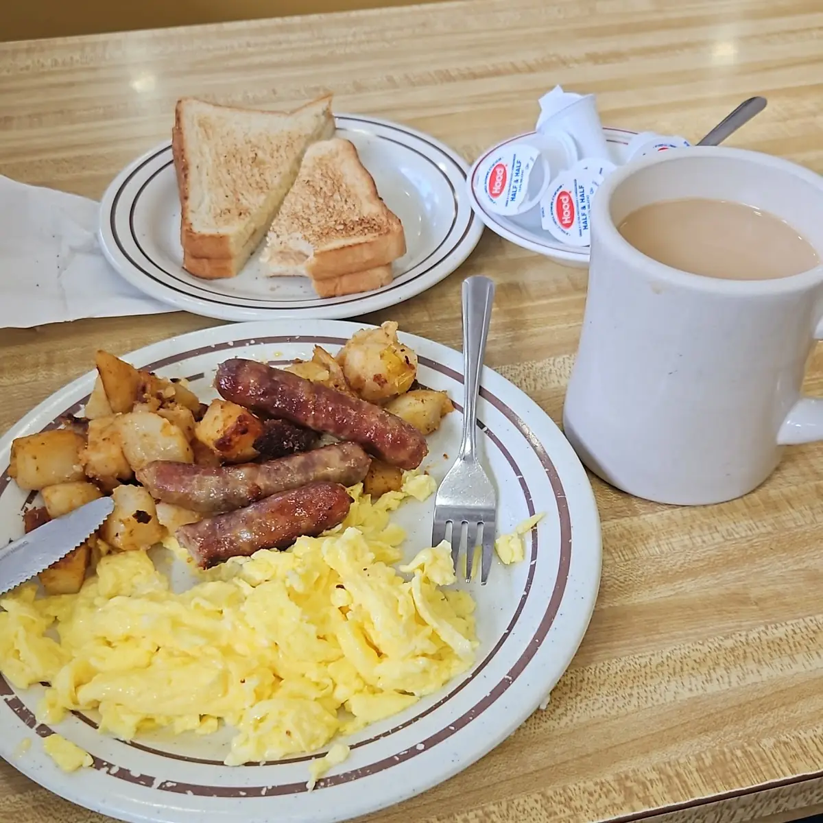 Eggs Hash Browns and Bacon