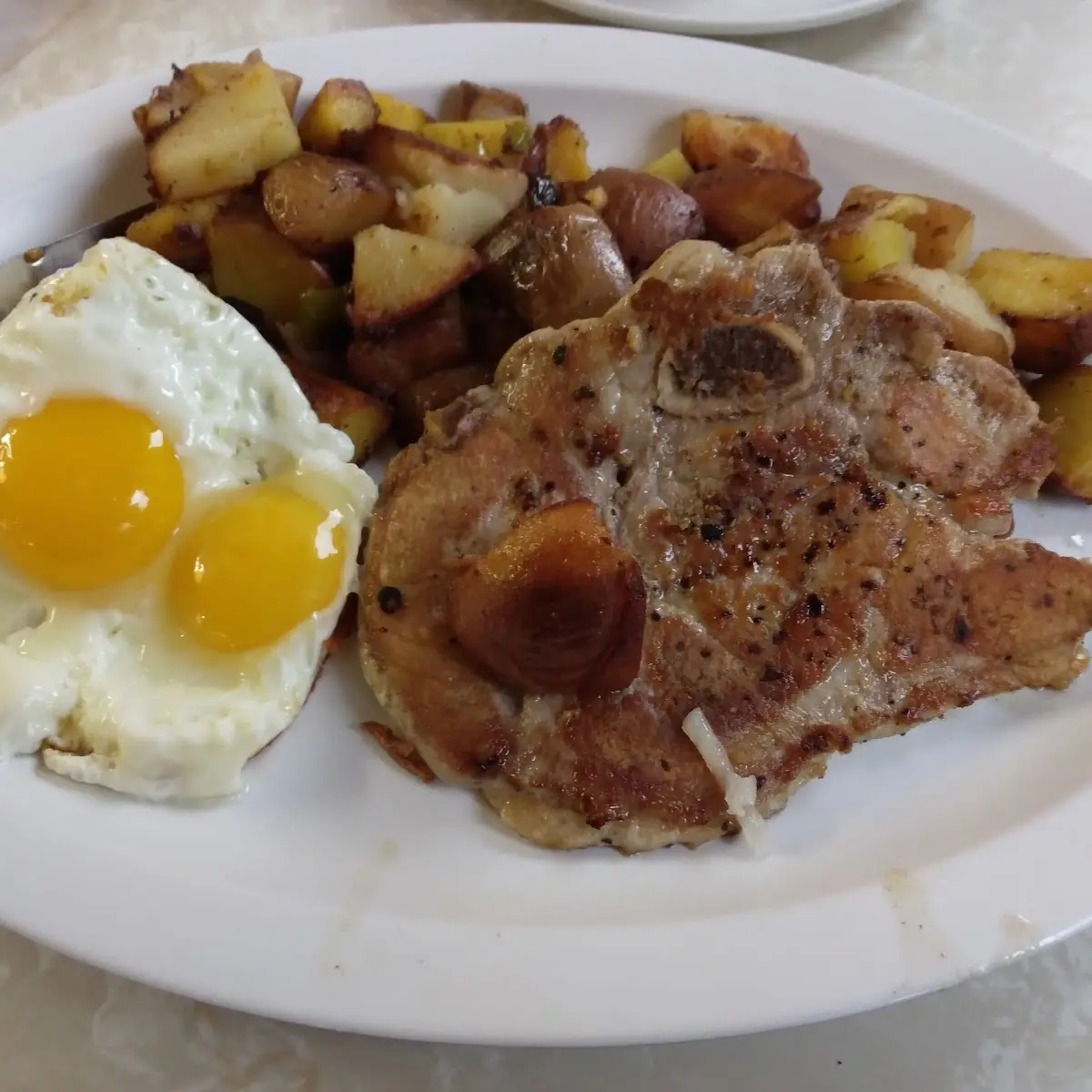Pork Chop & Eggs