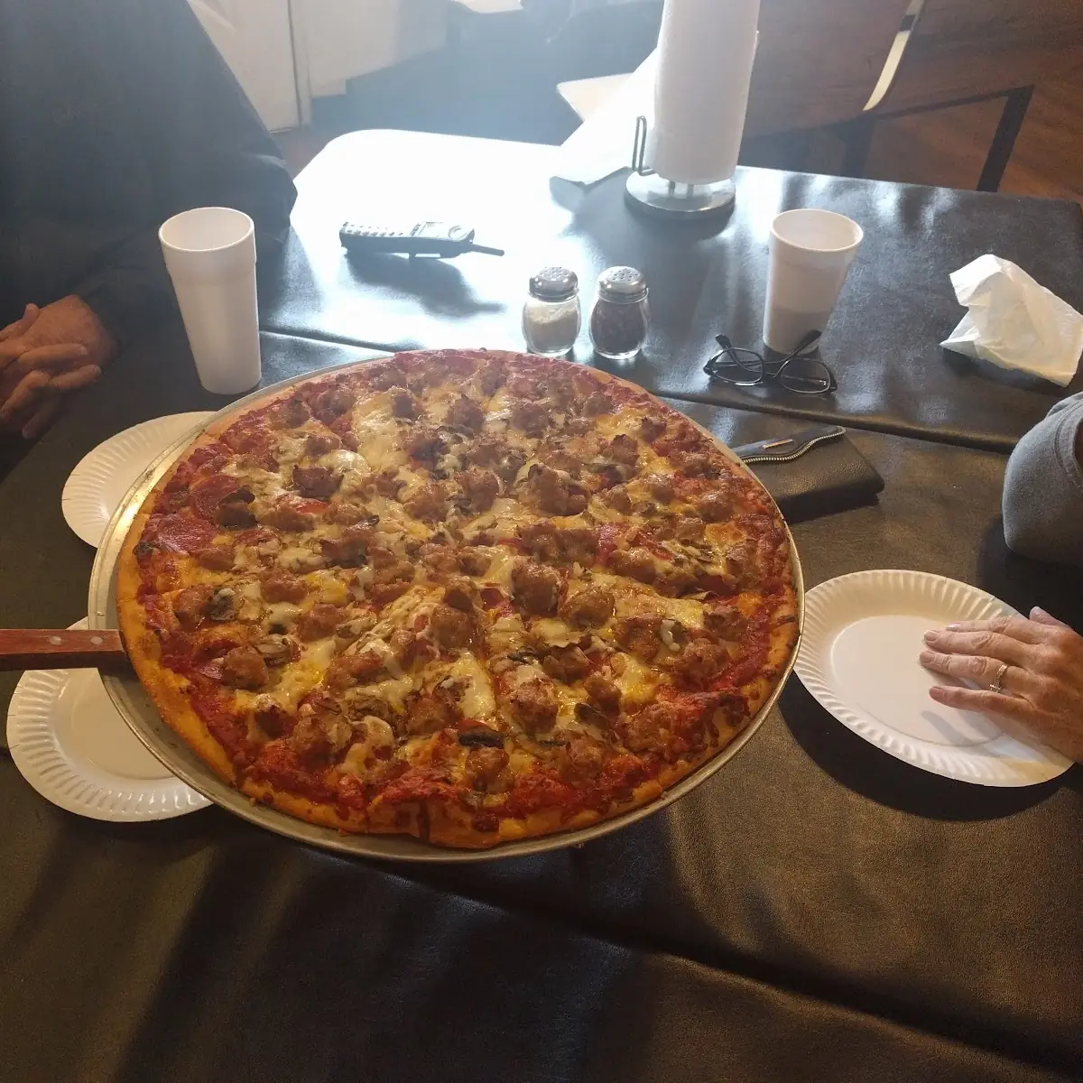 Sausage Pepperoni Mushroom Pizza