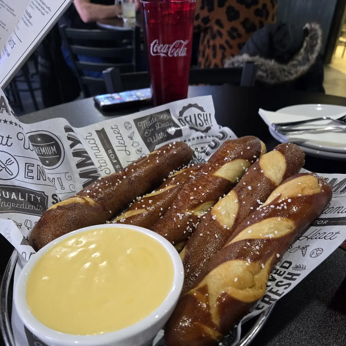 Pretzel Bread Sticks and Beer Cheese