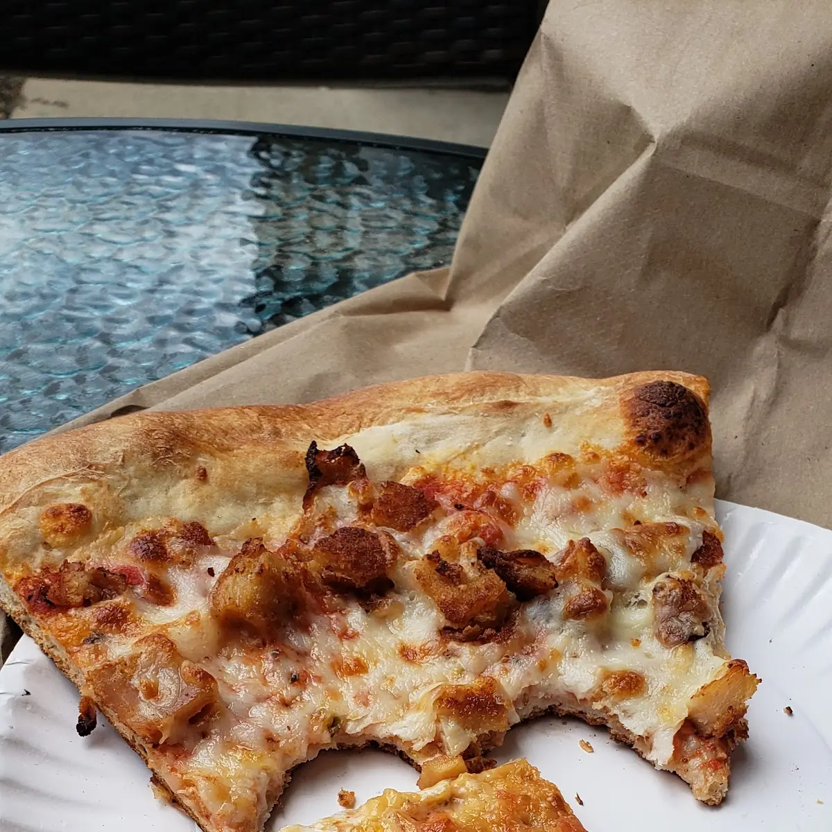Vodka Margherita Slice and a Chicken Parm Slice