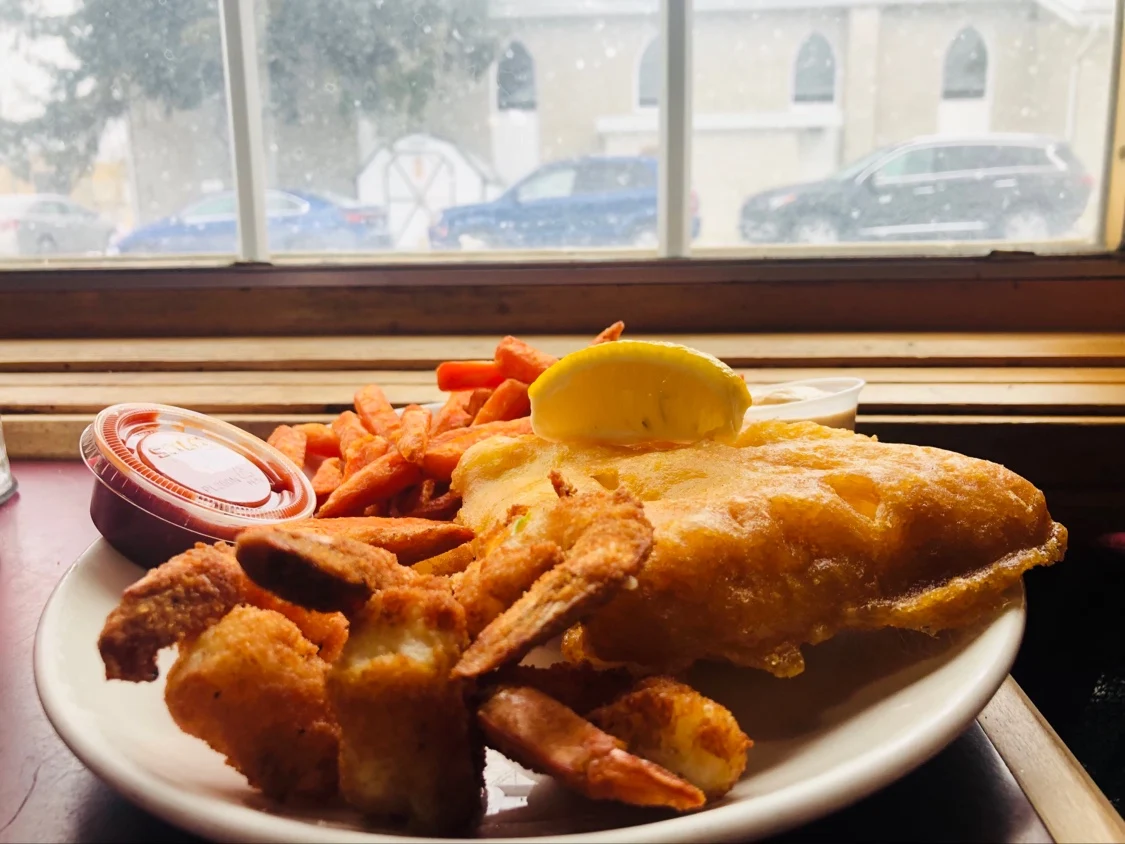 Fish Chips and Shrimp