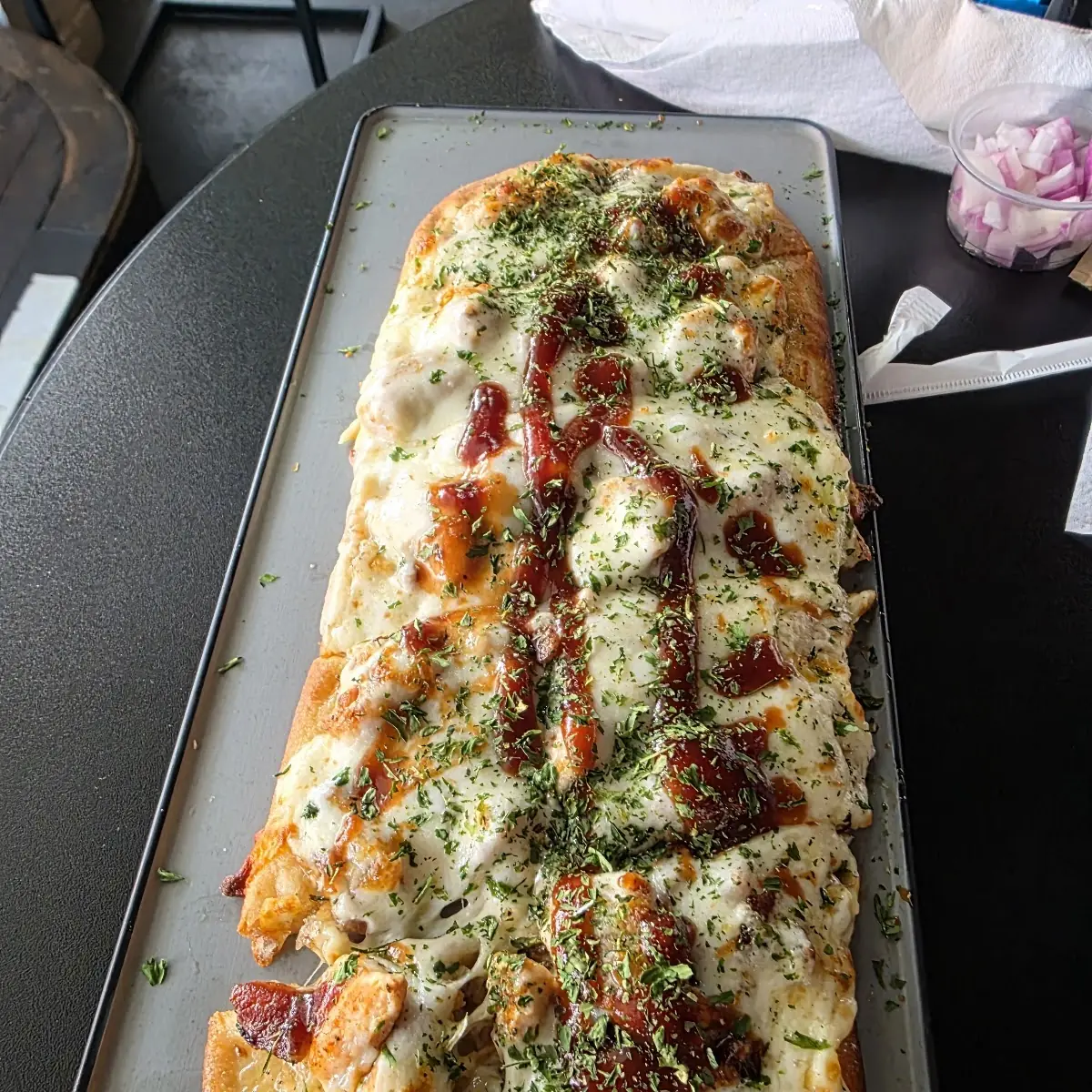 Chicken Bacon Parmesan Flatbread