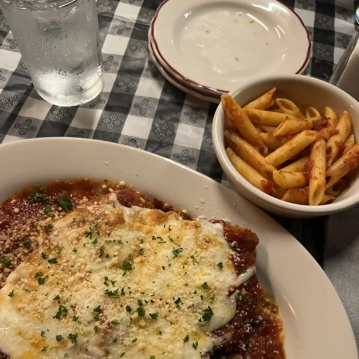 Chicken Parmesan with Penne Pasta