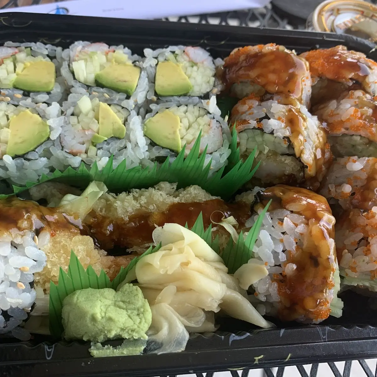 Shrimp Tempura and California Rolls