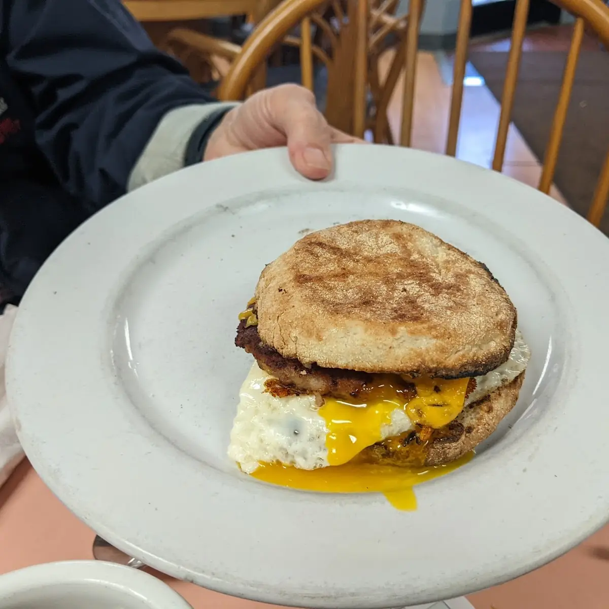 English Muffin Egg and Sausage