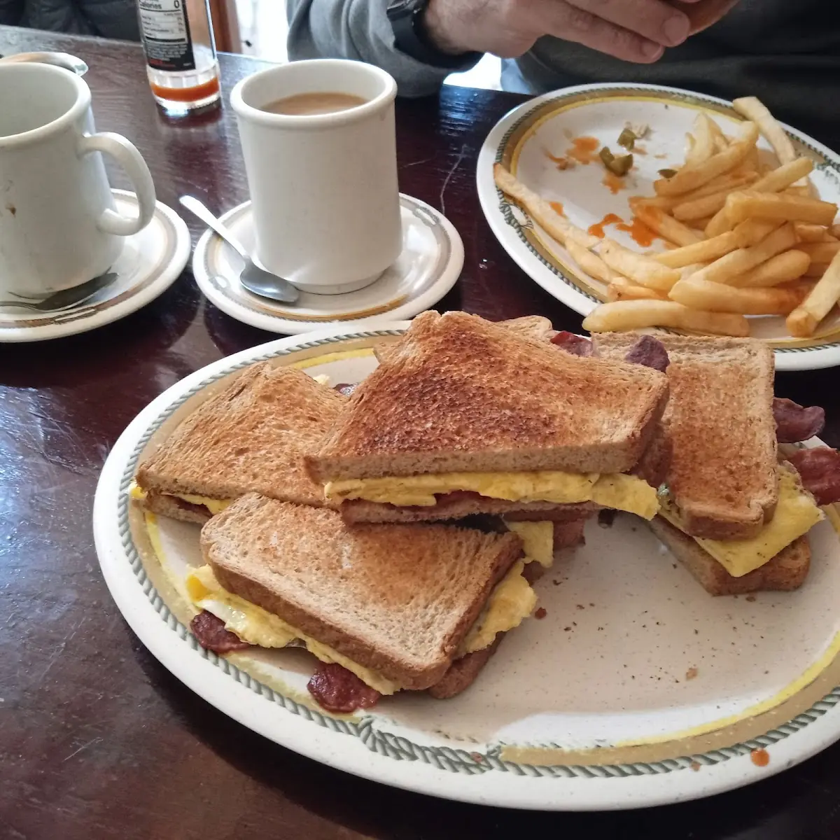 Bacon and Egg Sandwich on Wheat Toast