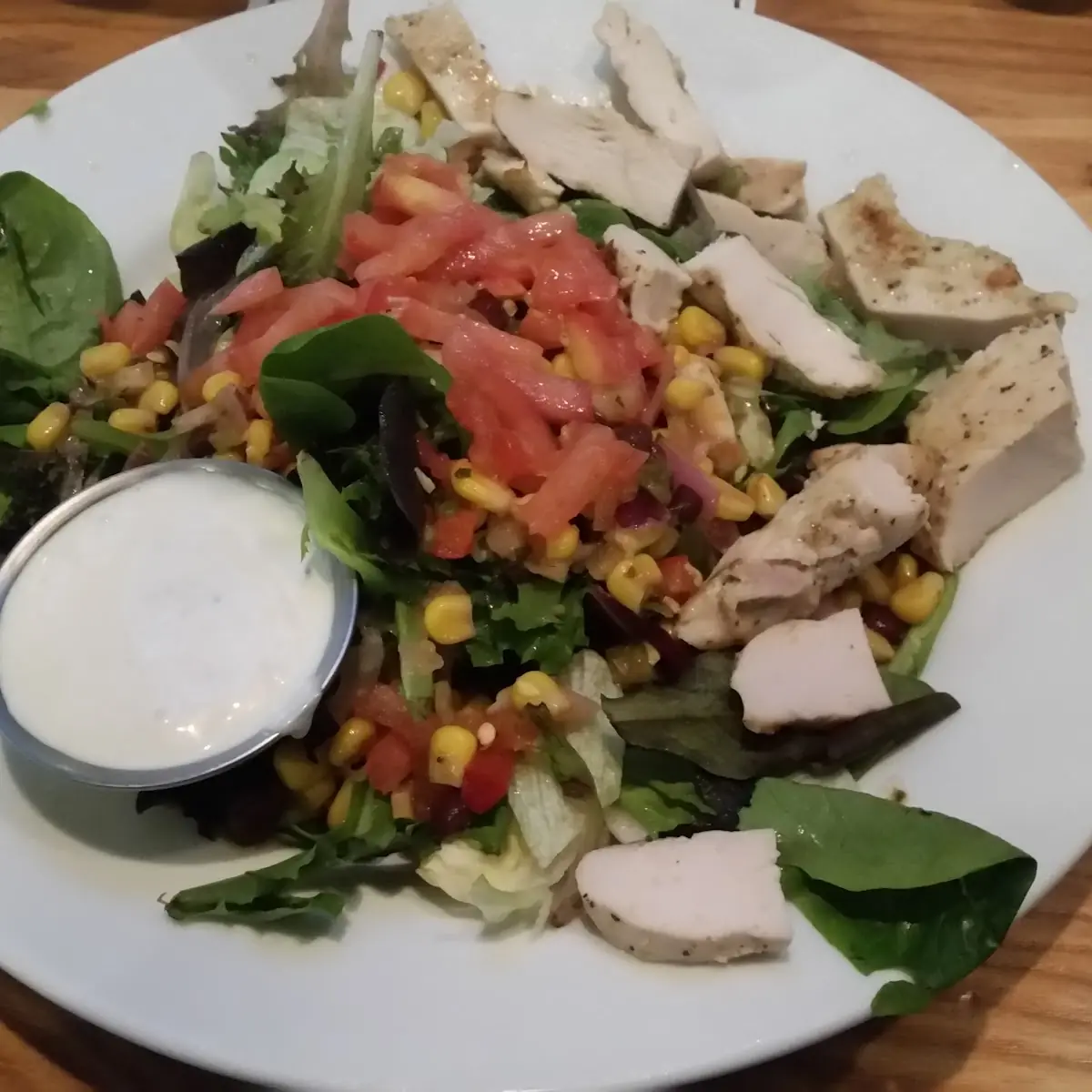 Grilled Chicken Salad w Blue Cheese Dressing