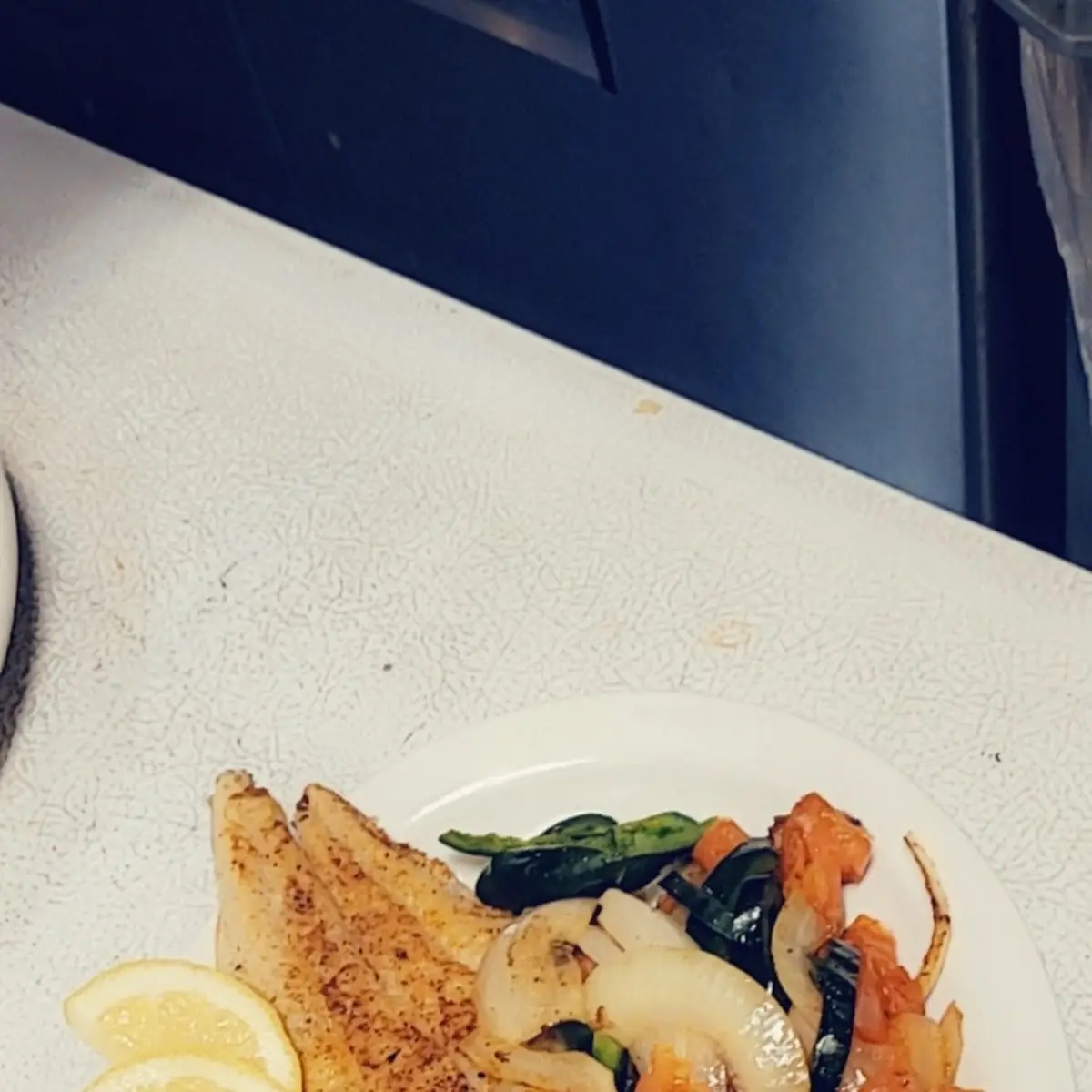 Grilled Catfish with Sauteed Vegetables