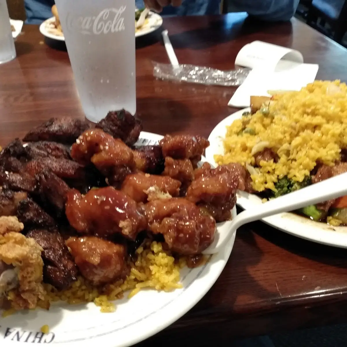 Sesame Chicken Fried Bananas Chicken Broccoli Black Pepper Chicken Fried Rice Spring Rolls