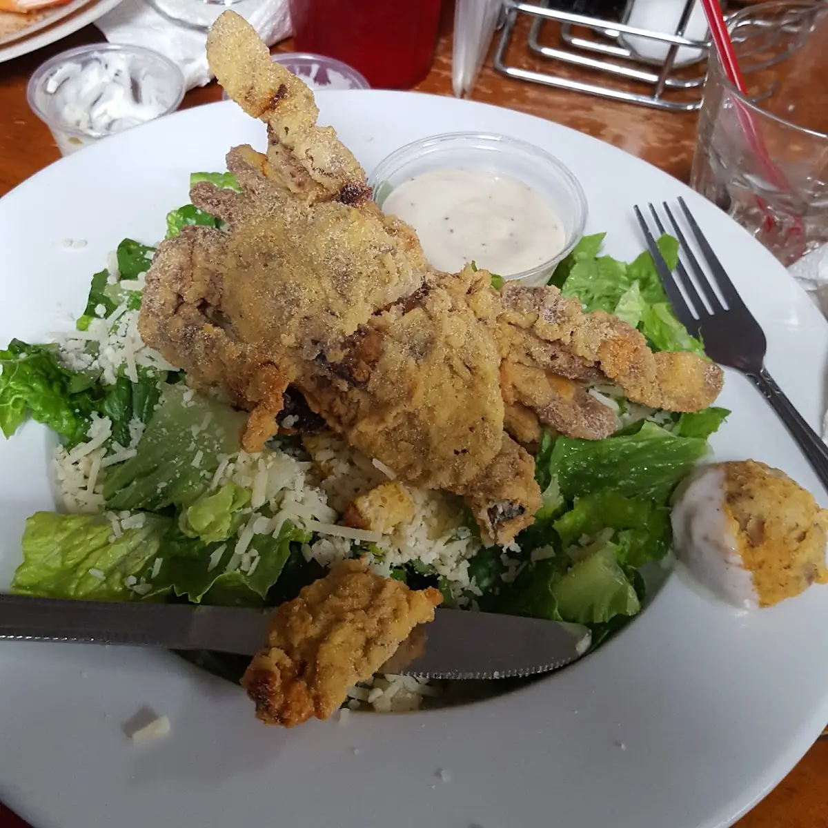 Soft Shell Crab Ceaser Salad
