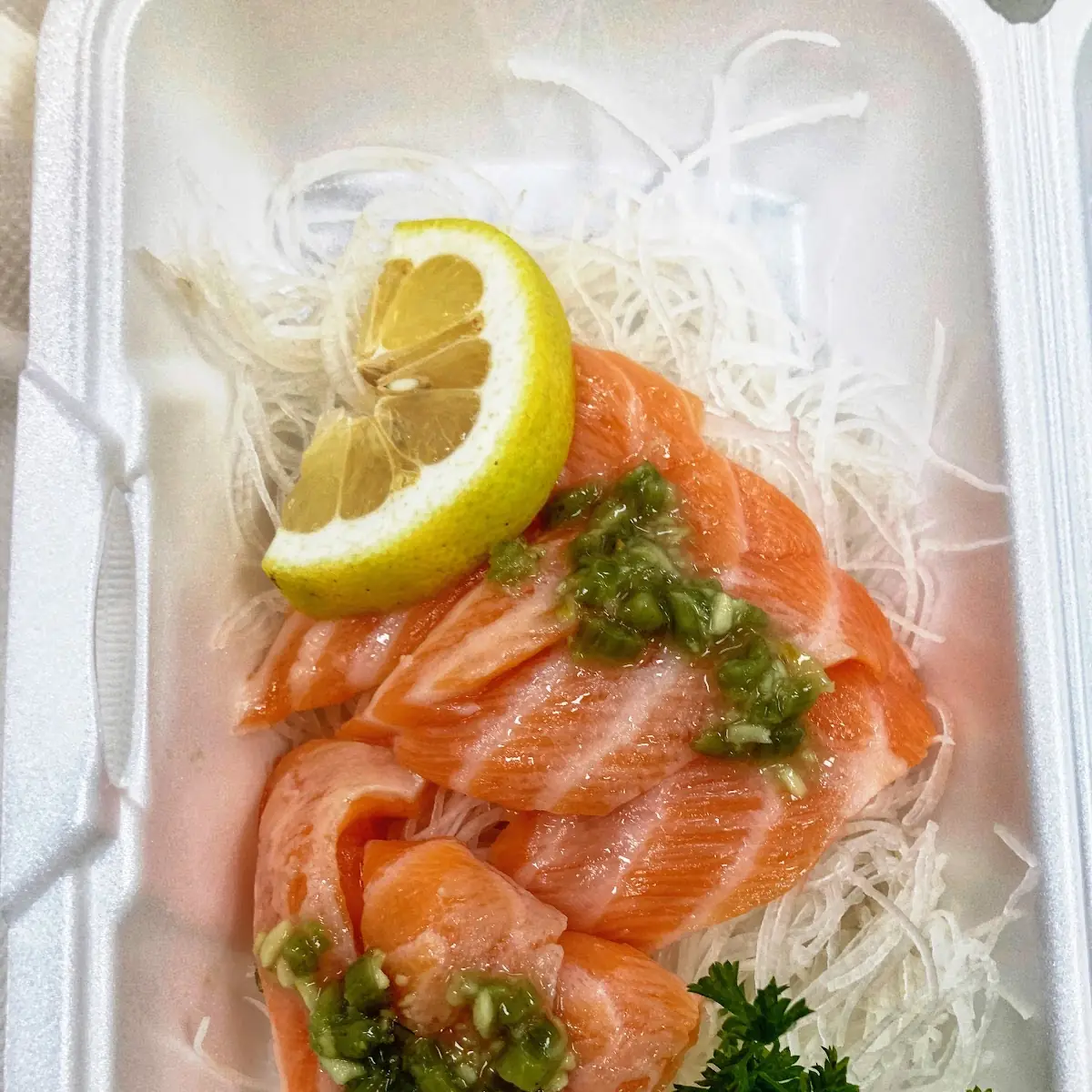 Salmon Belly Sashimi