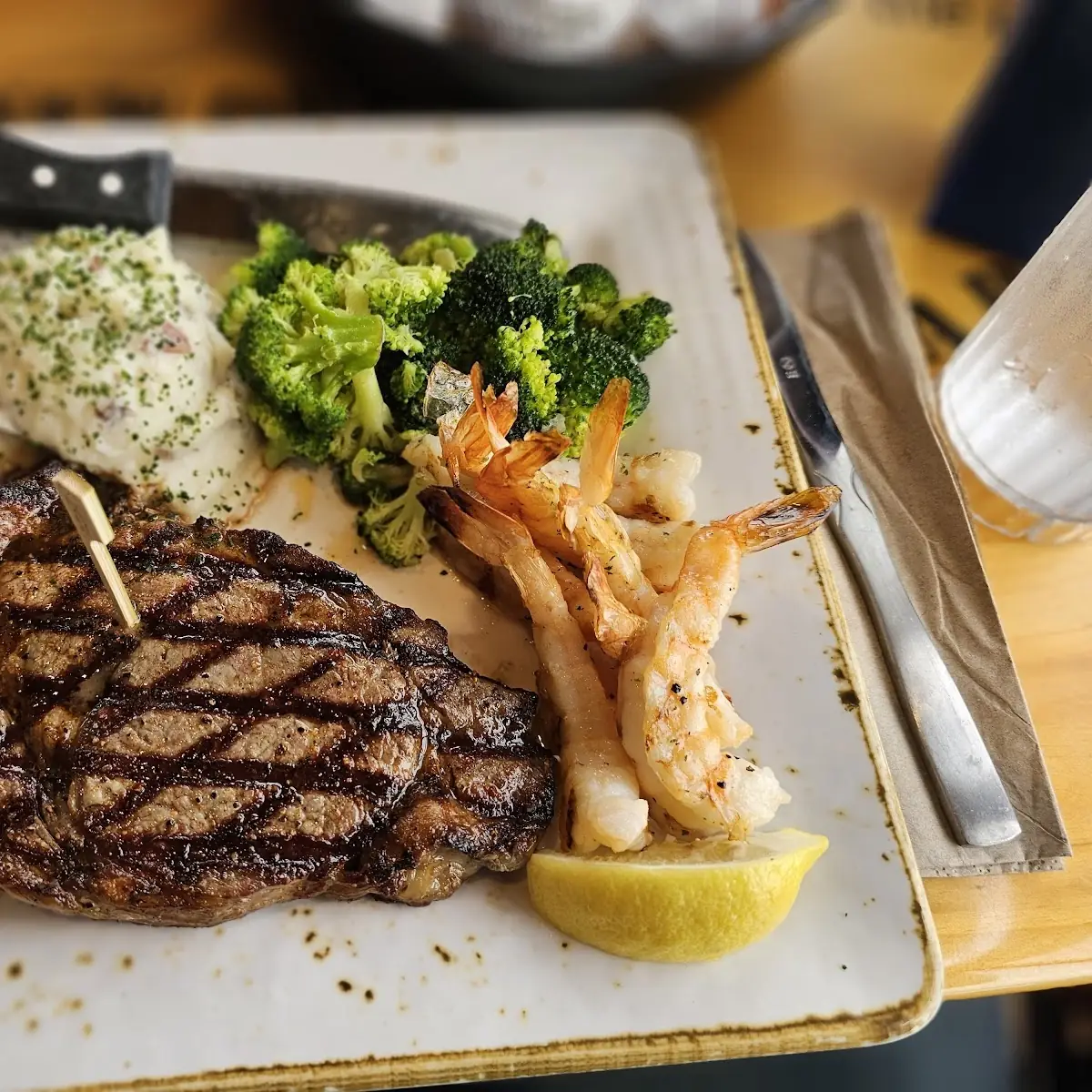 Sirloin Steak and Shrimp