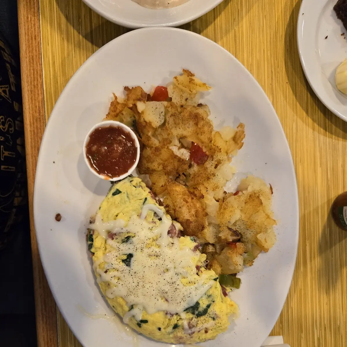 Corned Beef and Spinach Omelette