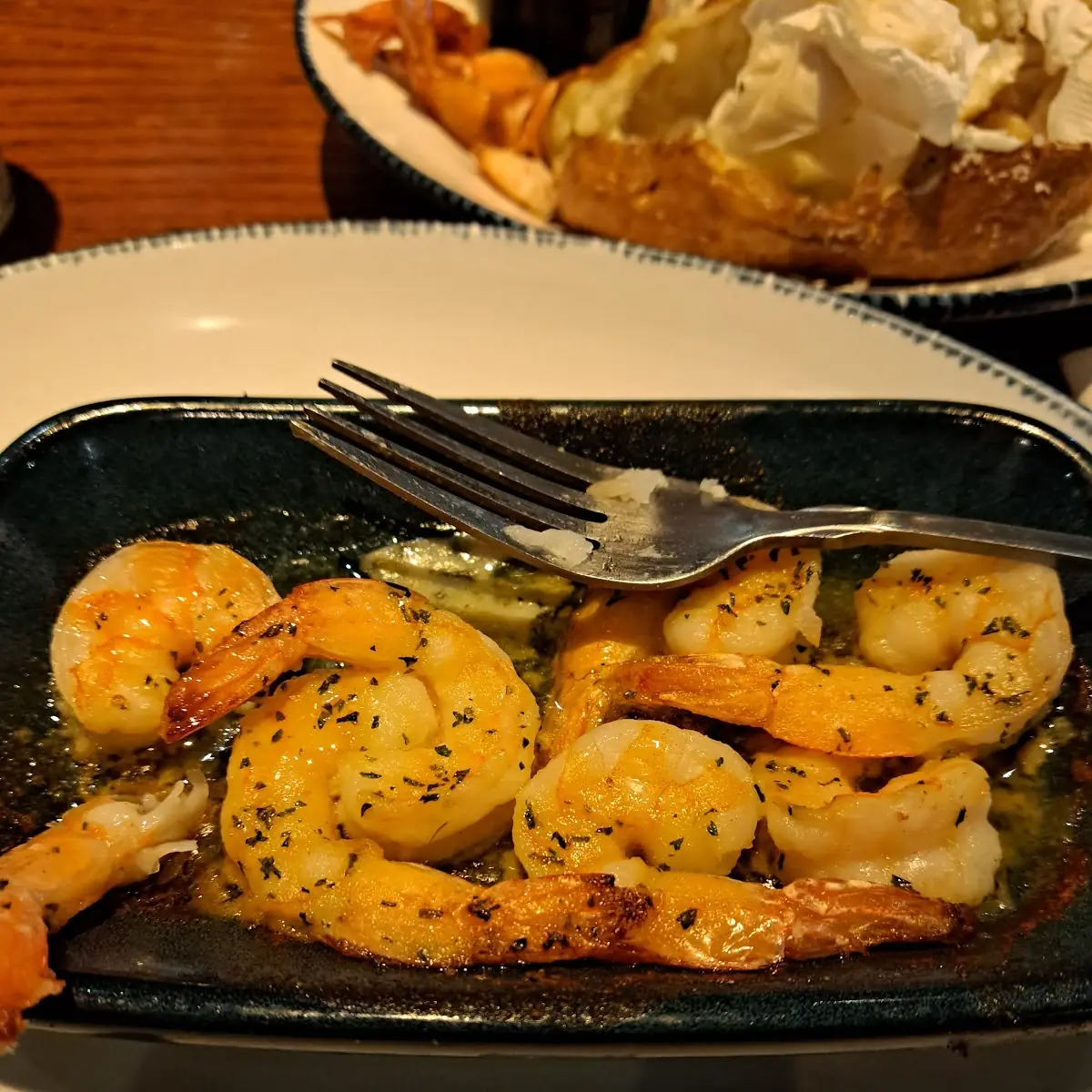 Wood-Grilled Hand-Breaded Garlic Shrimp