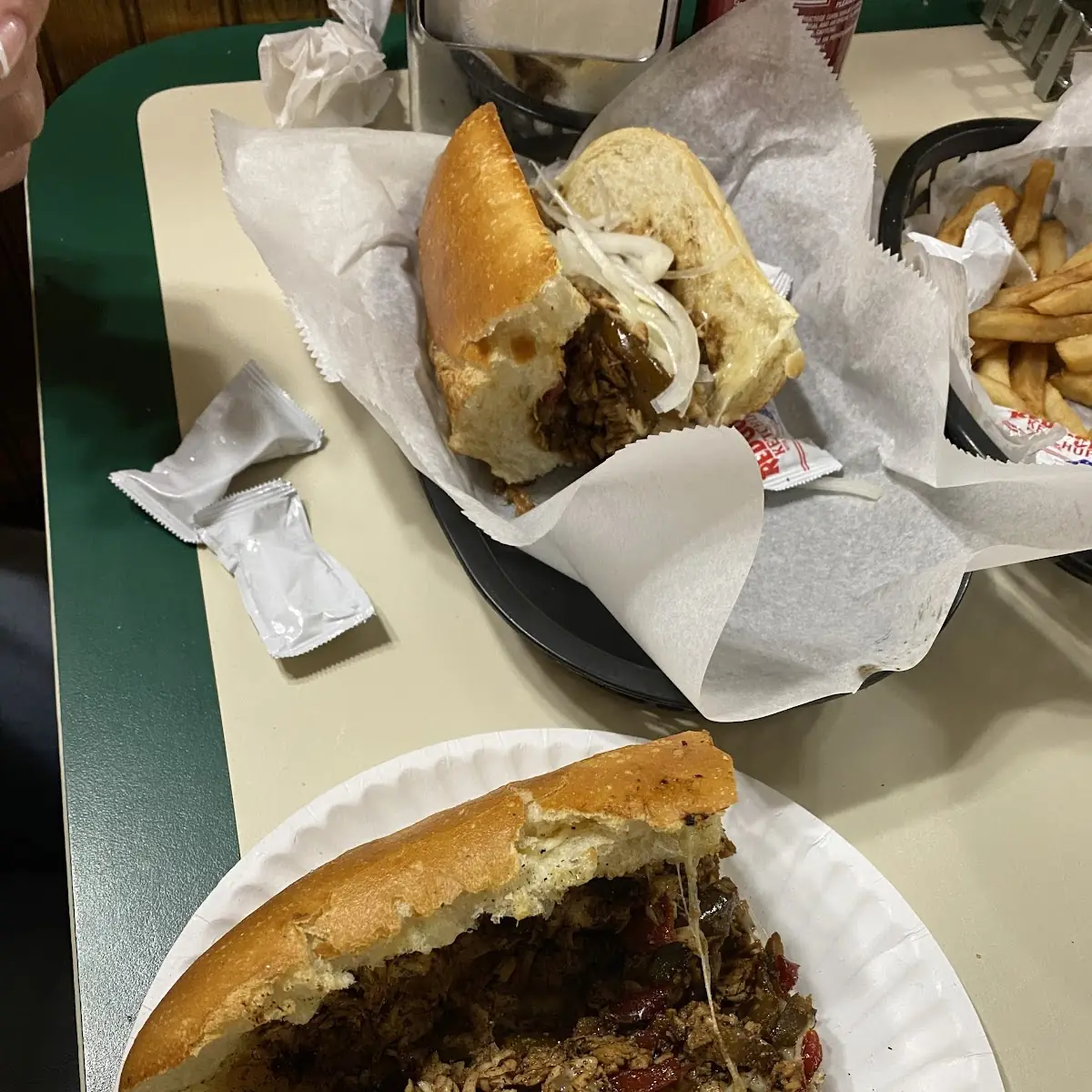 Chicken Cheesesteak with Raw Onions