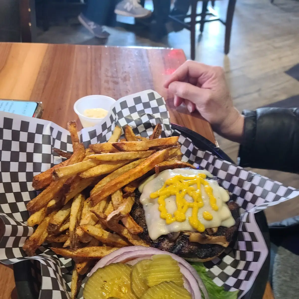 Mushroom Swiss Burger