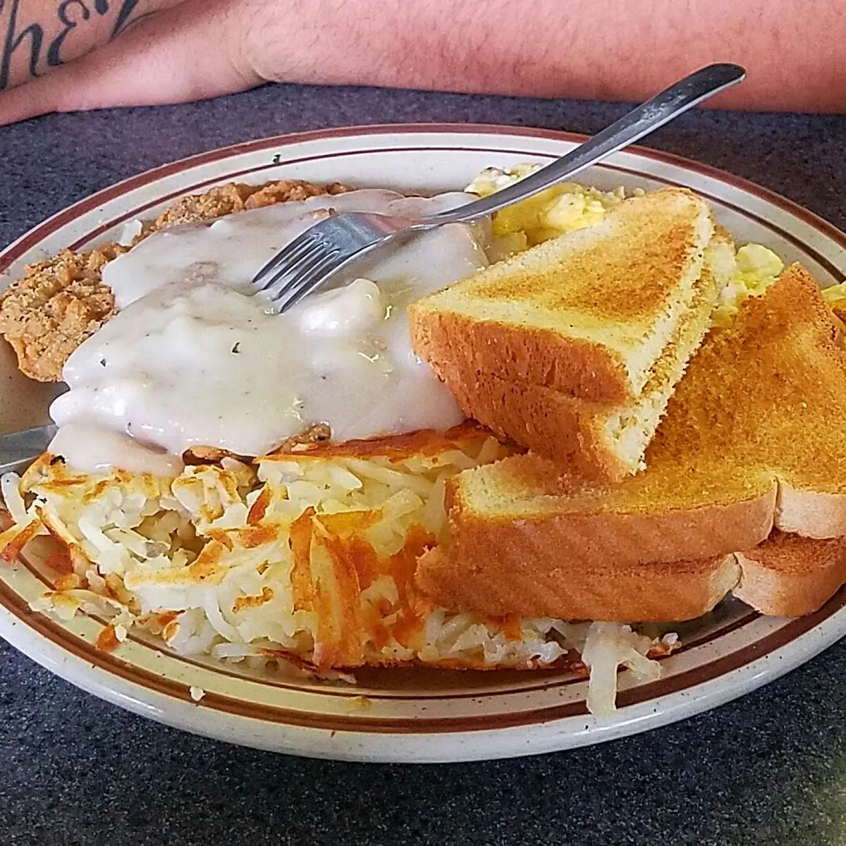 Chicken Fried Steak and Eggs