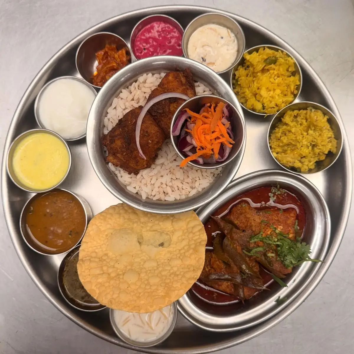 South Indian Rice Thali