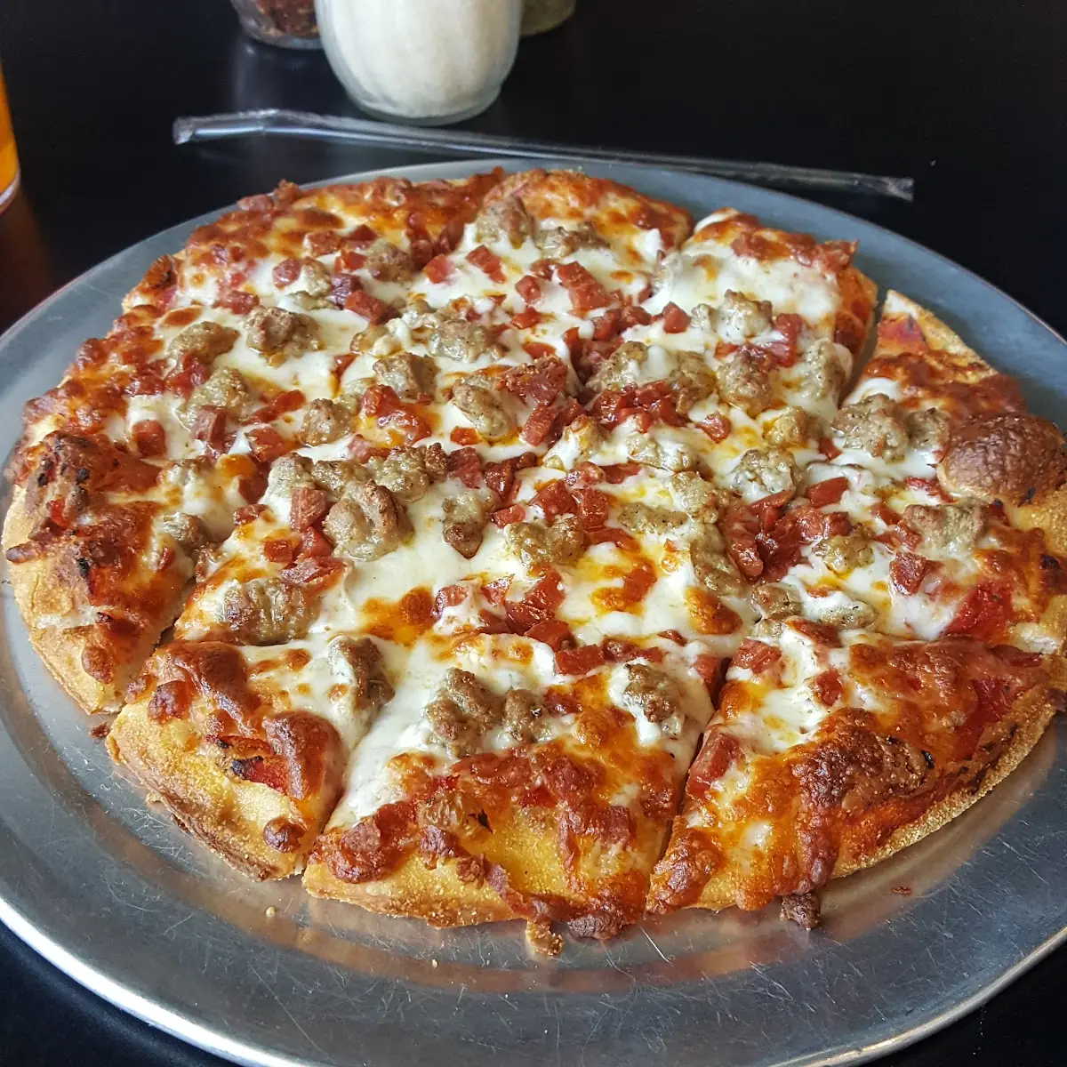 Sausage and Pepperoni Pizza