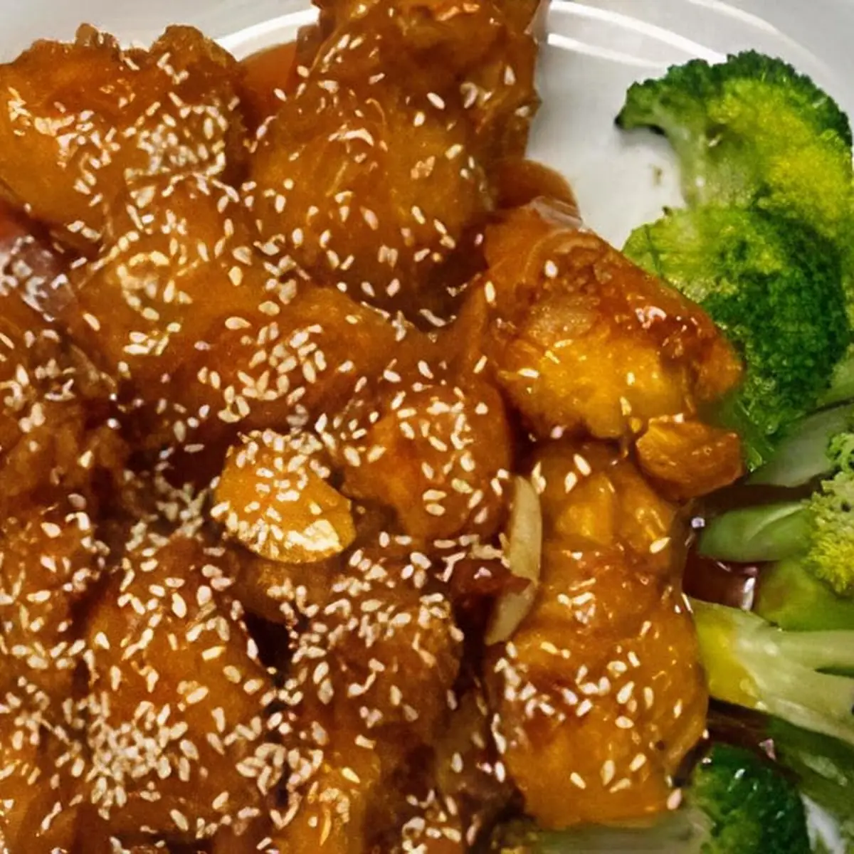 Orange Glazed Chicken with Broccoli