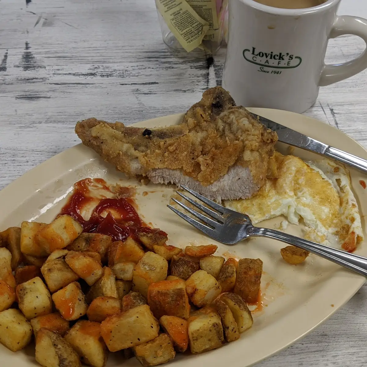 Fried Pork Chop Plate